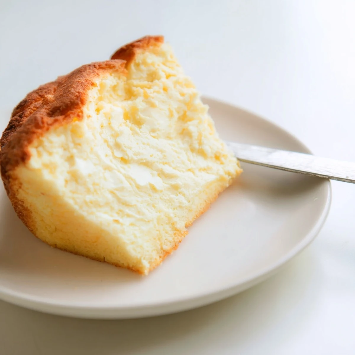 Fluffy zero carb yogurt bread toasted with butter garnished with sesame seeds