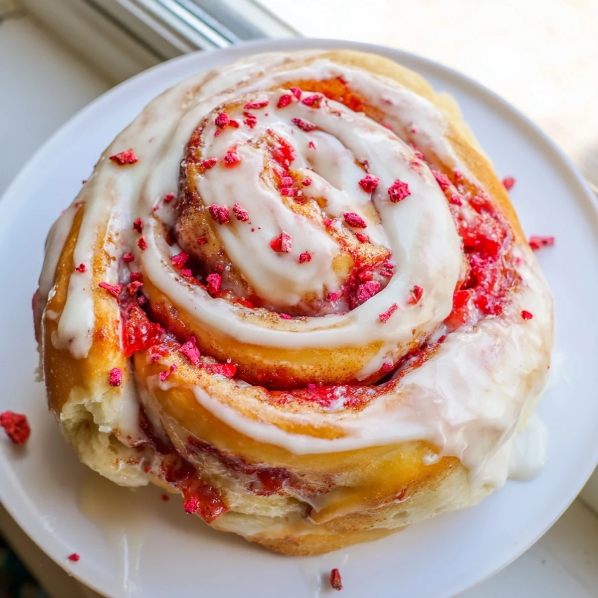 Strawberry Cheesecake Cinnabon Rolls