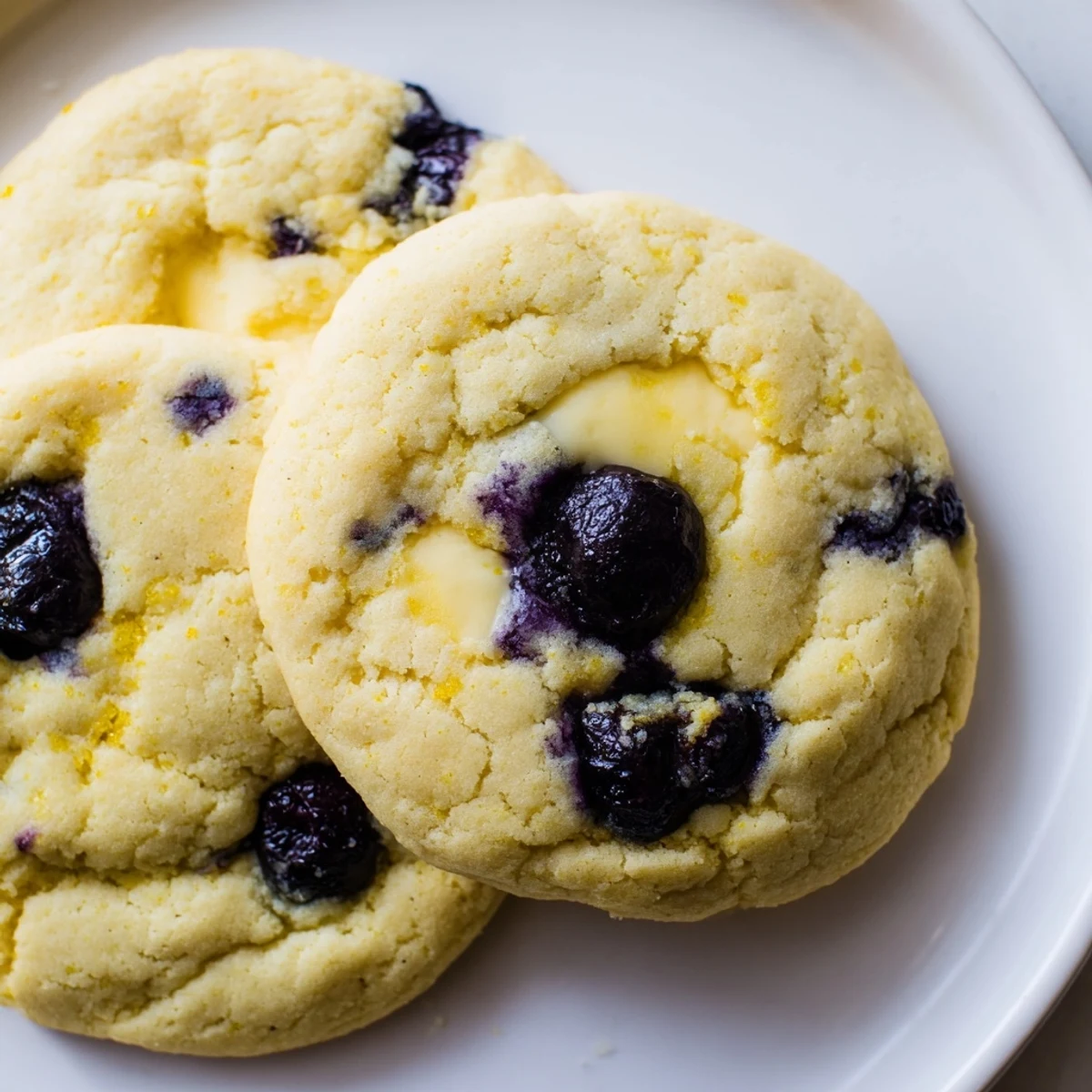 Lemon Blueberry Cheesecake Cookies