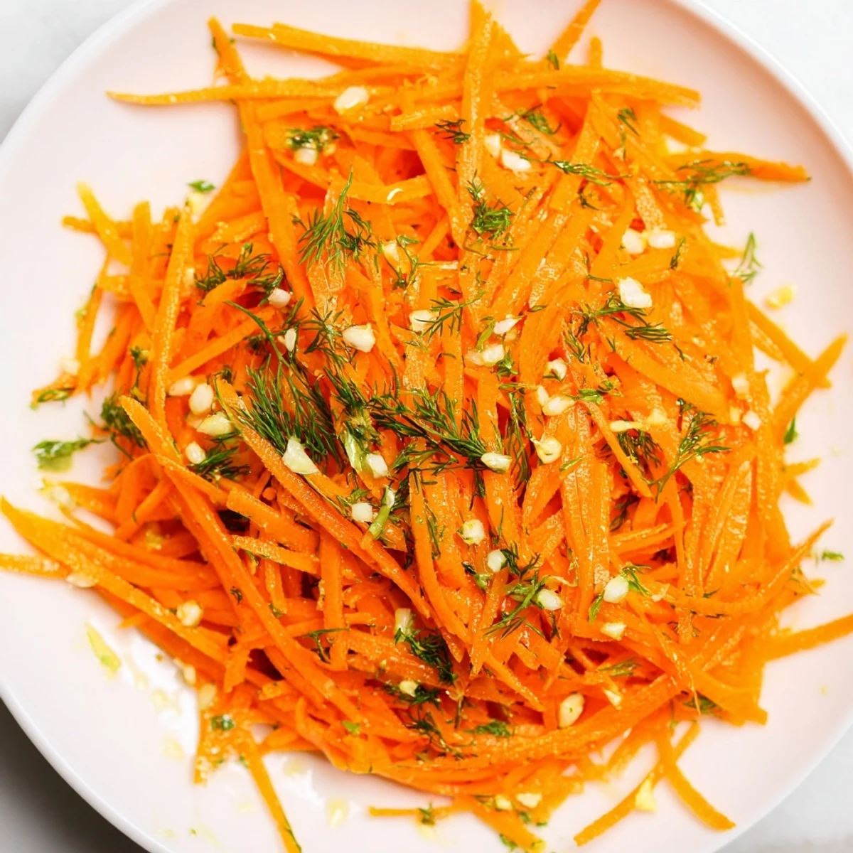Marinated Lemon Dill Carrot Salad