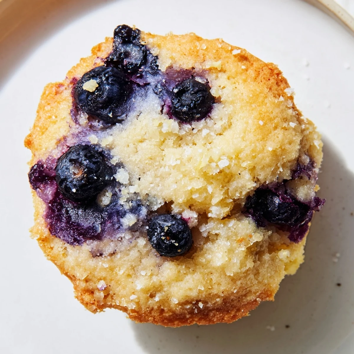 Fresh blueberries burst from tender cake-like blueberry muffin cookies with sparkling sugar tops