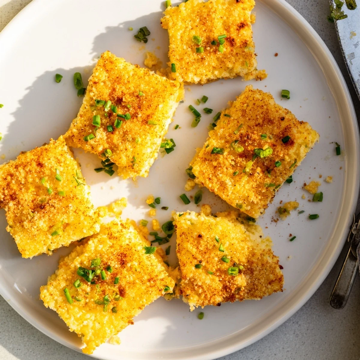 Golden baked cheddar herb cheese crisps arranged on a parchment-lined baking sheet