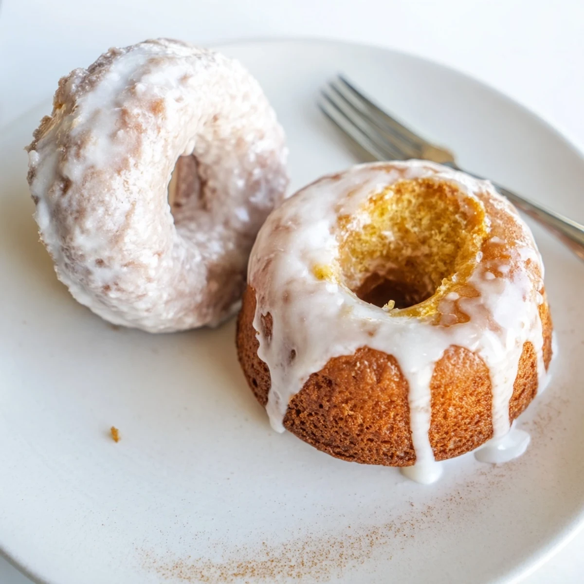 Moist Banana Donuts served with coffee, soft crumb and warm banana scent