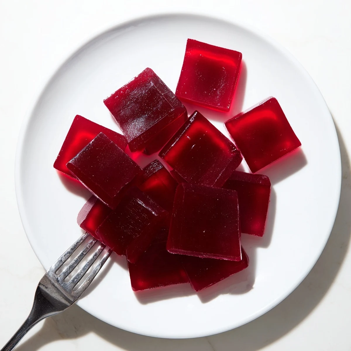 Colorful raspberry gummy snacks made with real fruit filling silicone molds on a kitchen counter