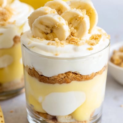 No Bake Banana Pudding Cheesecake Cups