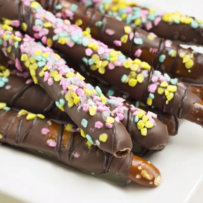 Chocolate Covered Pretzels For Easter