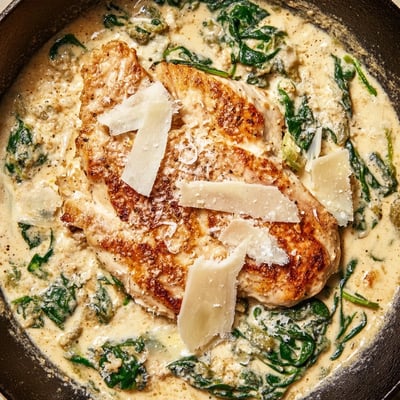 Lemon Parmesan Spinach Chicken