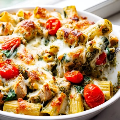 Pesto Chicken Pasta Bake